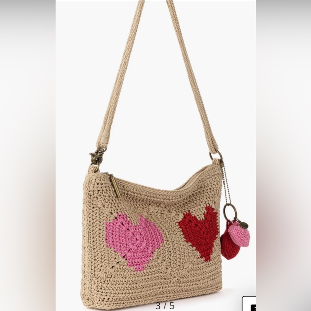 the SAK Lumi Covertible Crossbody Hand Crochet Bag NWT